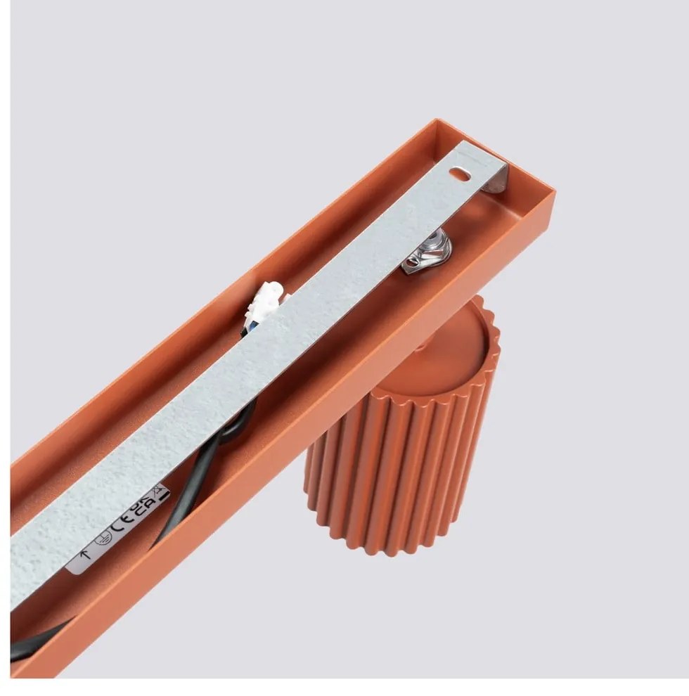 Ceglasta lampa punktowa 6,5x117 cm Gleam – Sollux