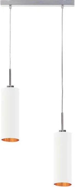 Podwójna lampa wisząca z chromowanym stelażem - G3-H29
