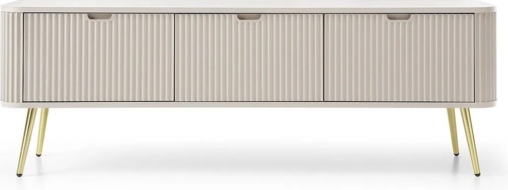 Szafka RTV: Kaszmir, złote nogi, 168 x 57 x 39 cm