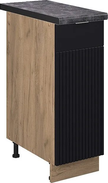 Szafka apteczna czarne paski 30x60x82 fame-line