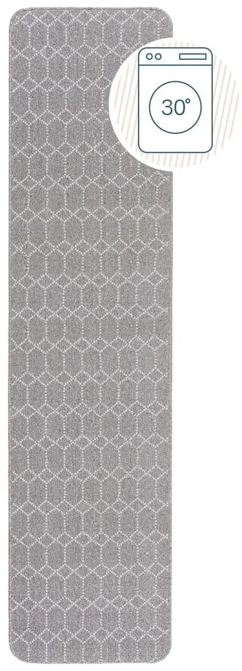 Jasnoszary chodnik odpowiedni do prania 57x230 cm Argyll – Flair Rugs