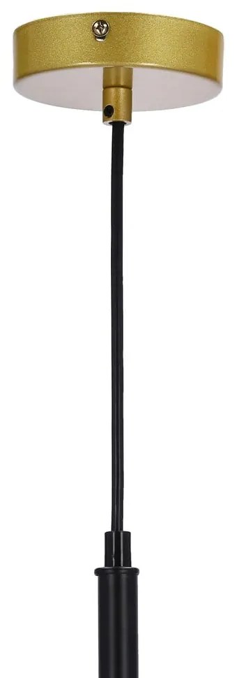 Lampa wisząca w kolorze złota ze szklanym kloszem 32.5x32.5 cm Duo – Candellux Lighting