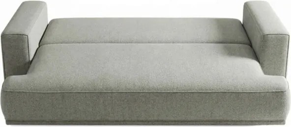 Sofa z Funkcją Spania CAMELIA Szara Boucle Nowoczesna