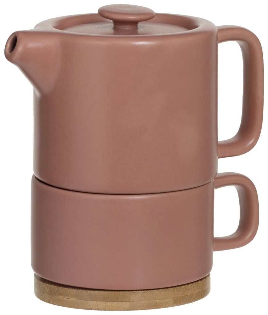 Dzbanek do herbaty z filiżanką NATURAL, 800 ml