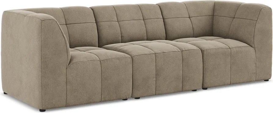 Brązowa aksamitna sofa 255 cm Aloha – Makamii