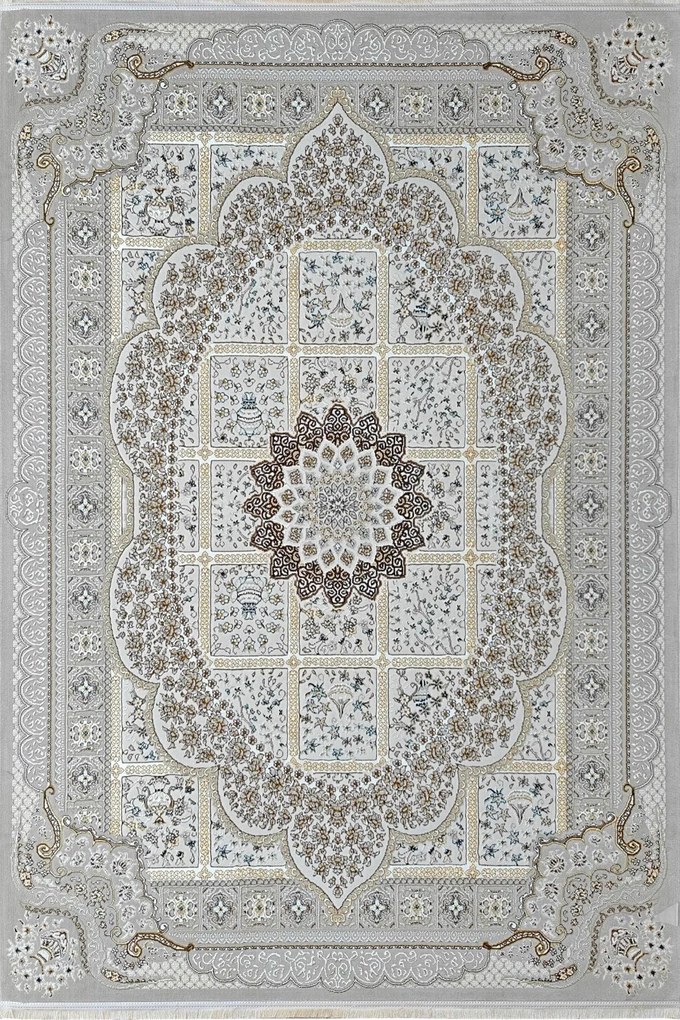 Dywan klasyczny Gold Ornament beżowo-złoty 240 cm x 330 cm