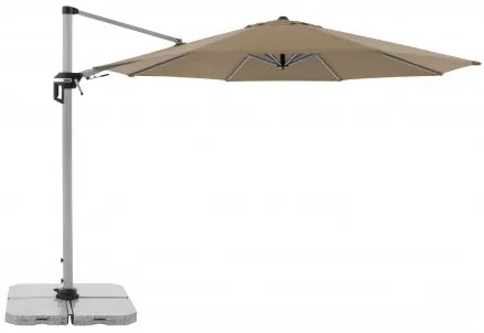 ACTIVE 370 cm - wahadłowy parasol ogrodowy z drążkiem bocznym : Substancja Desen - 846