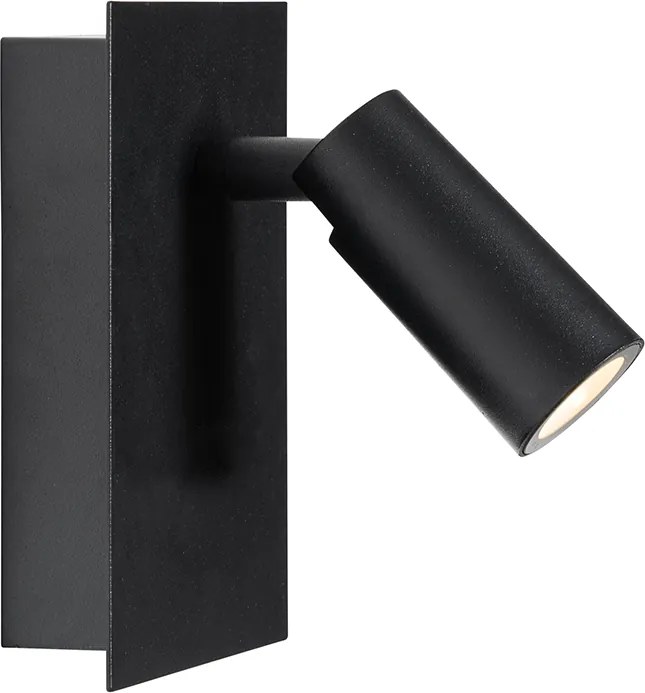 Nowoczesna lampa ścienna zewnętrzna czarna w komplecie z LED IP54 - Simon