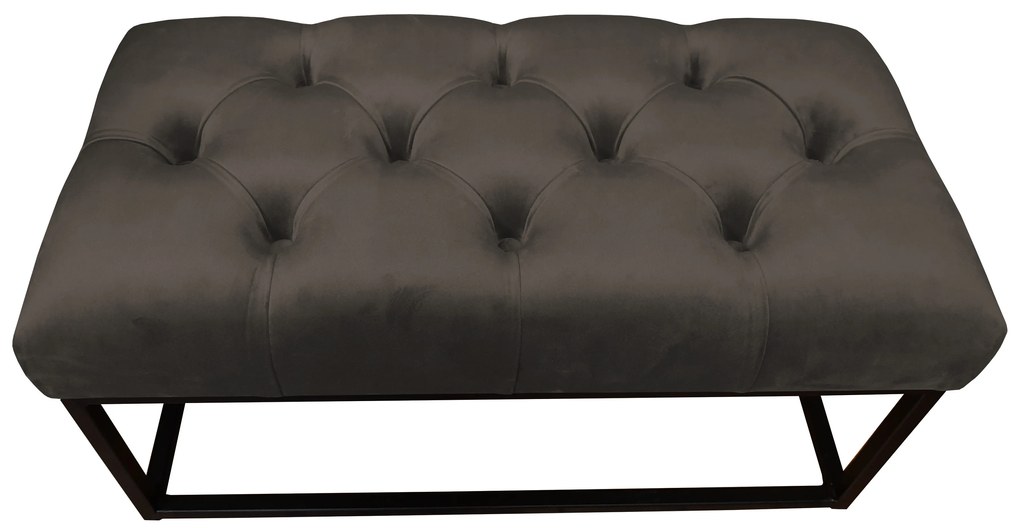 Ławka CHESTERFIELD LOFT MG05 pufa podnóżek metal