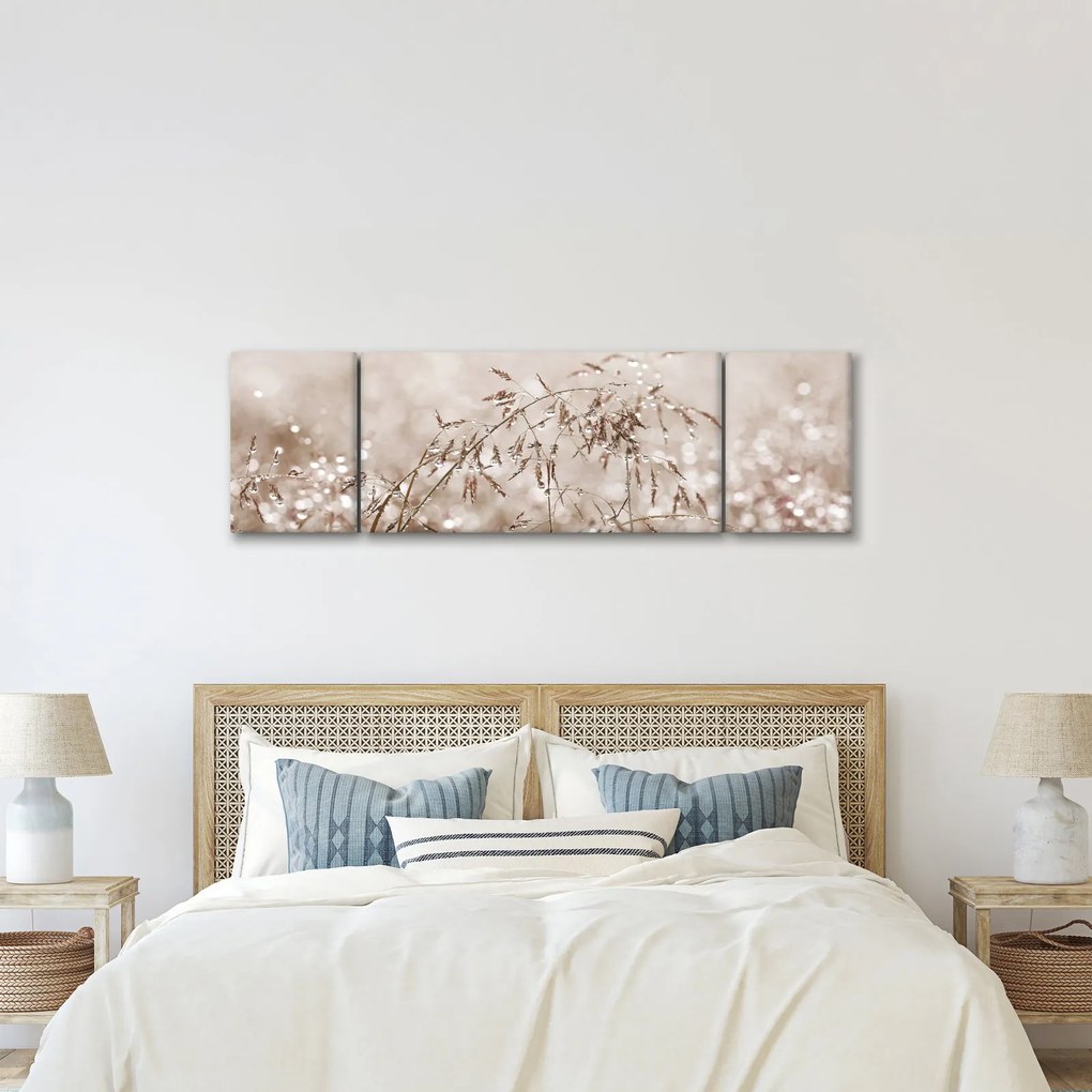 Obraz - Łąka w odcieniach brązu (170x50 cm)