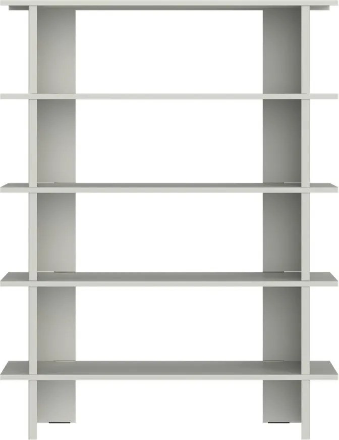 Jasnoszary metalowy regał 120x156x37 cm Hes – noo.ma