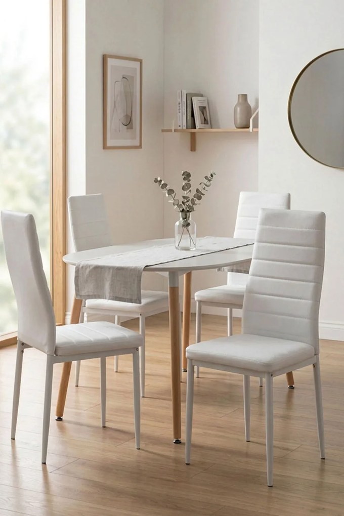 Zestaw 4 Krzese Lauter Ekoskóra