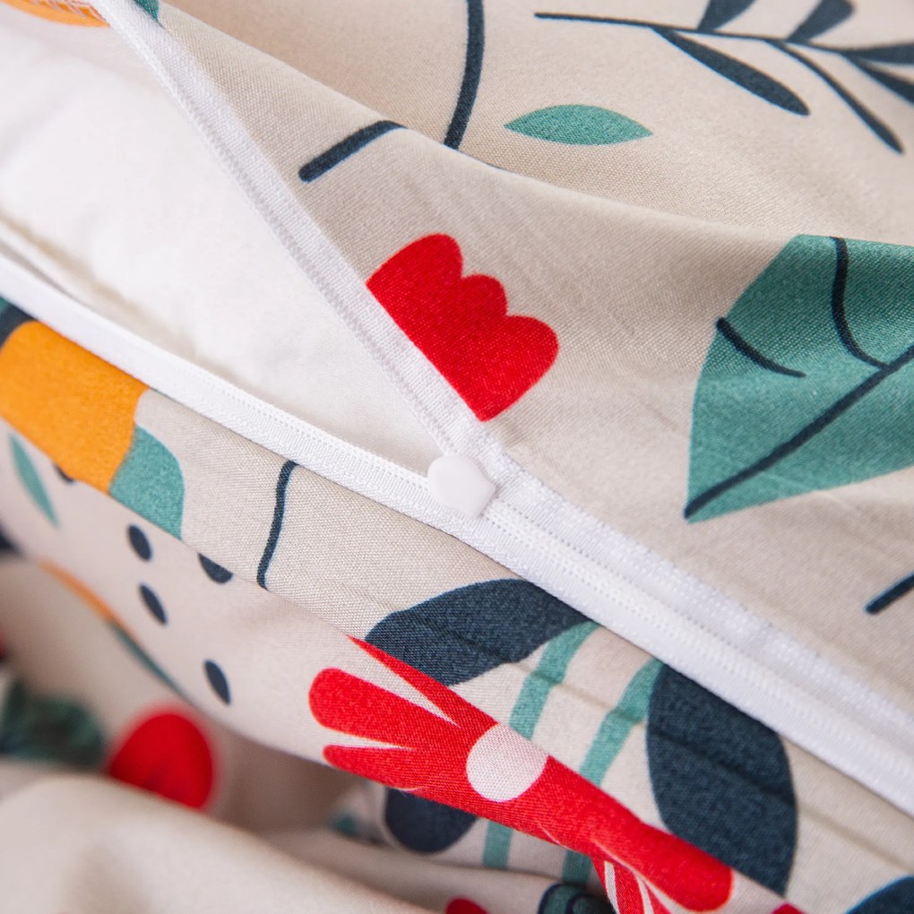 PrzytulneMieszkanie.pl PrzytulneMieszkanie.pl Pościel z mikrowłókna RETRO BIRD kolorowe Rozmiar pościeli: 70 x 90 cm | 140 x 220 cm