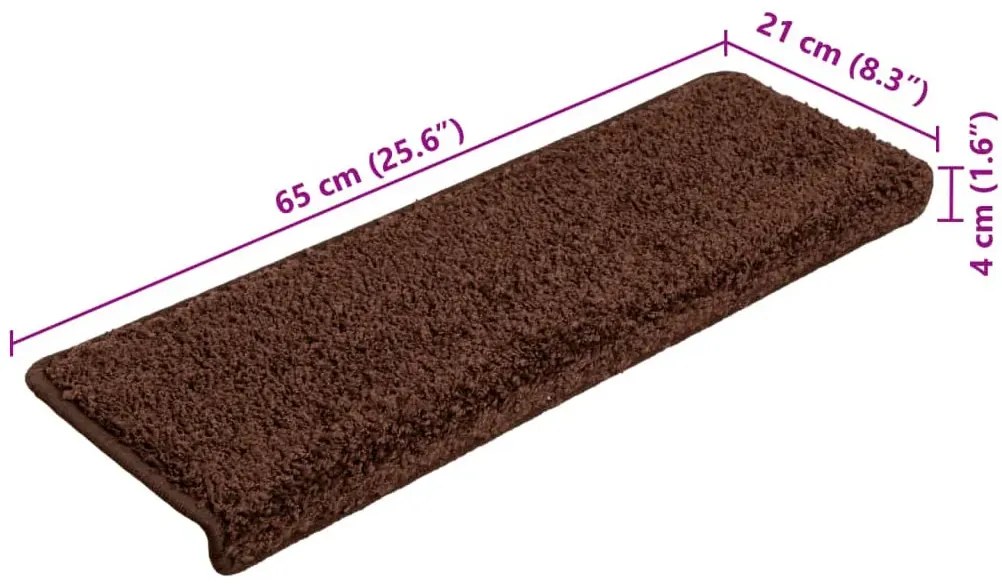 15 Sztuk Brązowych Samoprzylepnych Nakładek Na Schody 120 Cm A9-L85