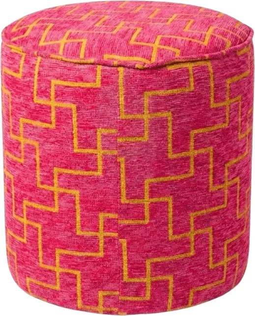 Taboret XENOS 39x35 cm, różowofioletowy