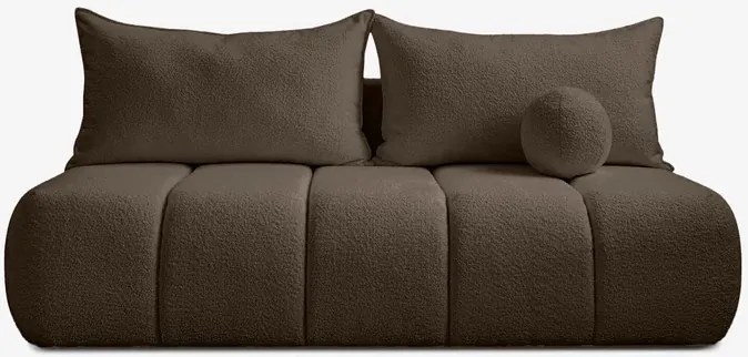 Sofa z Funkcją Spania SARIA Mocca Boucle Nowoczesna
