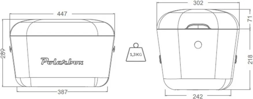 Jasnozielony pojemnik chłodzący 20 l Pop – Polarbox