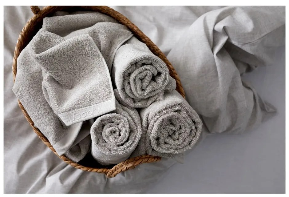 Jasnoszary bawełniany ręcznik frotte 30x30 cm Comfort – Södahl