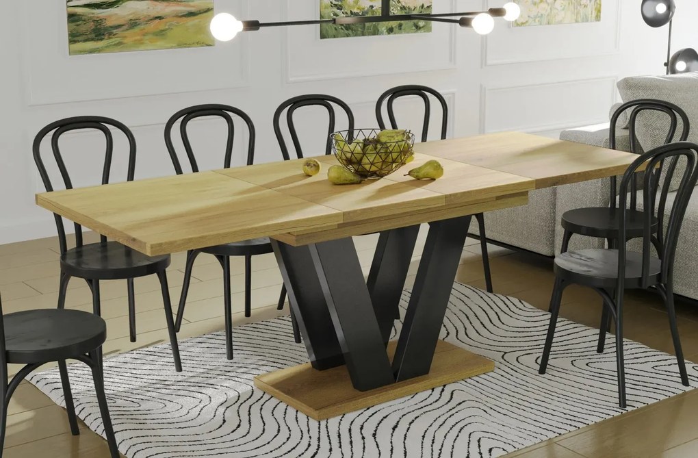 Stół rozkładany LARA 130(210)x80 dąb natura ENDO