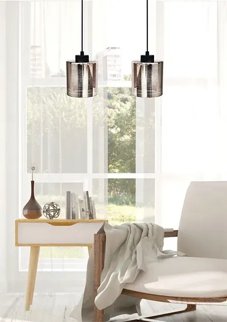 Podwójna lampa wisząca ze złotymi kloszami - 3X D265 L4-S96