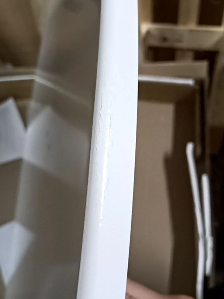 PROMOCJA Biały stół jadalniany LARSON 90X90 II. jakość