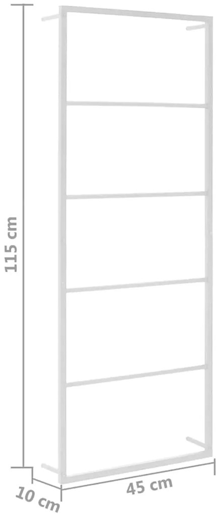 Biały dekoracyjny wieszak na ręczniki Z8-B12