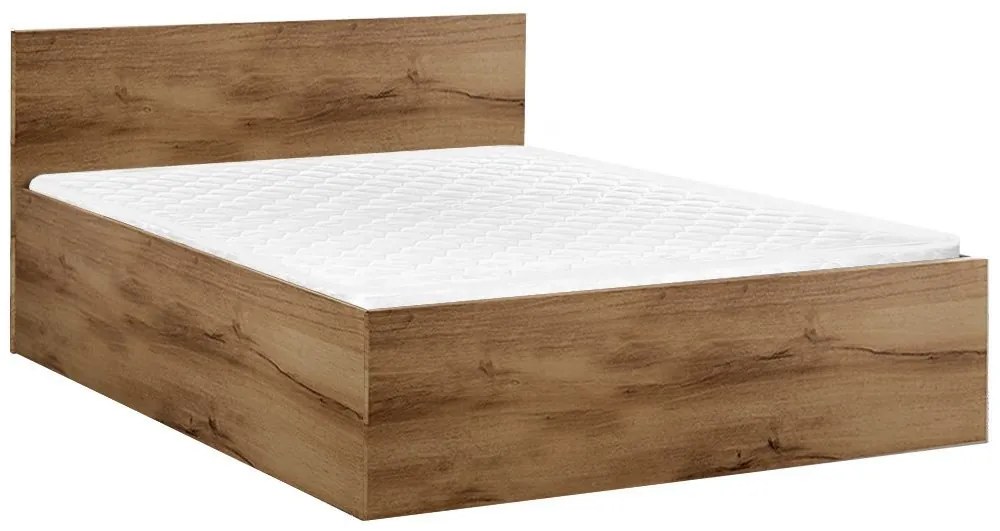 Łóżko SOFIA 120 x 200 cm, dąb artisan Stelaż: Ze stelażem listwowym rolowanym elastycznym, Materac: Materac Sommera 18 cm