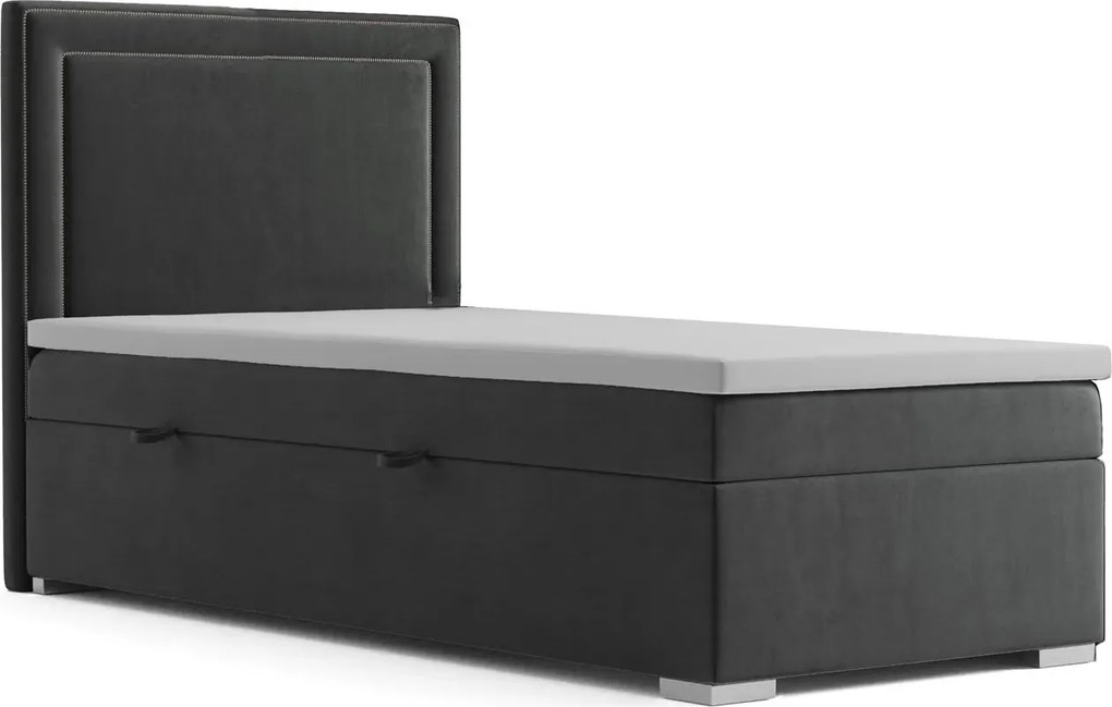 Pojedyncze łóżko boxspring 90x200 32 kolory G1-K17