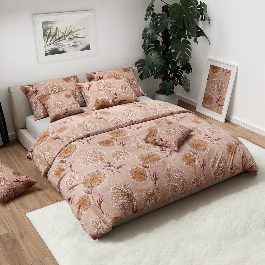 PrzytulneMieszkanie.pl PrzytulneMieszkanie.pl Bawełniana pościel PAMPELINO beżowa Rozmiar pościeli: 2 szt 70 x 90 cm | 200 x 220 cm