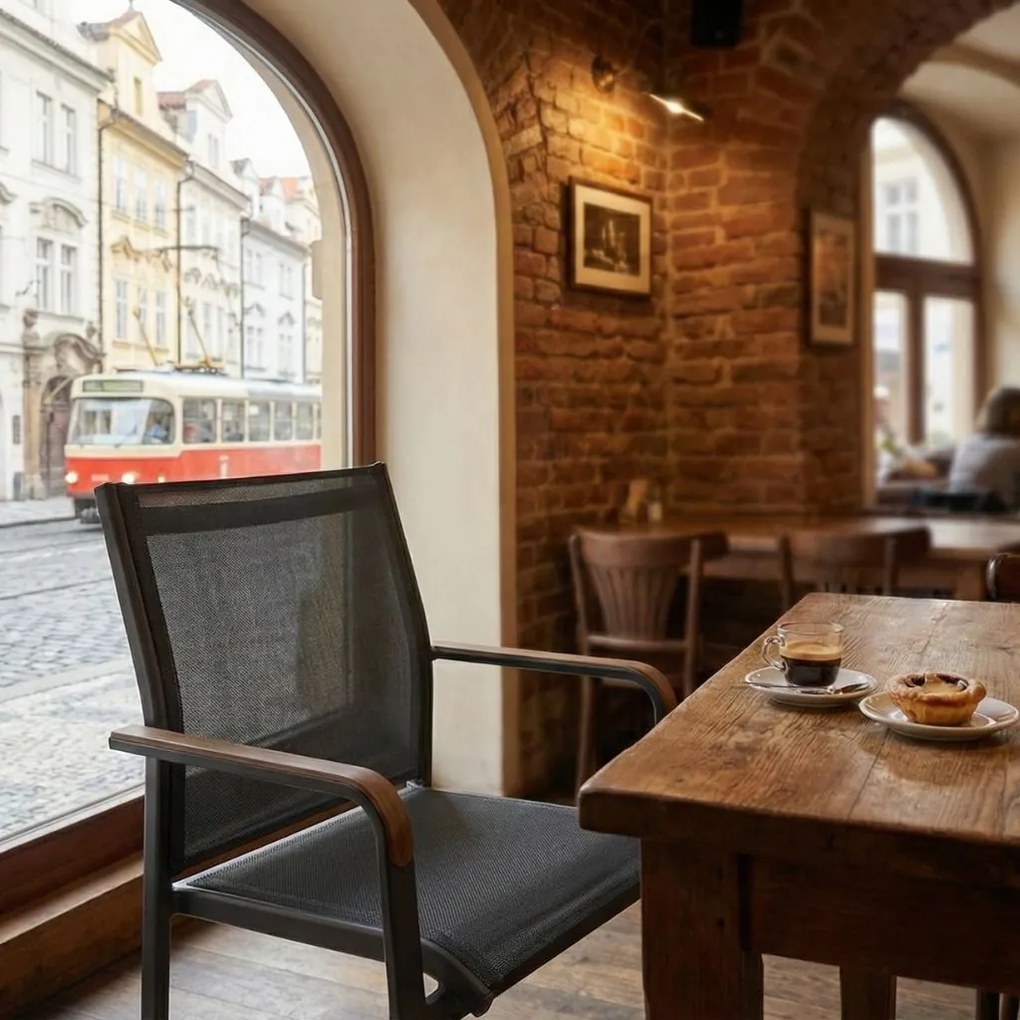 Doppler EXPERT WOOD Plus sztaplowane krzesło ogrodowe