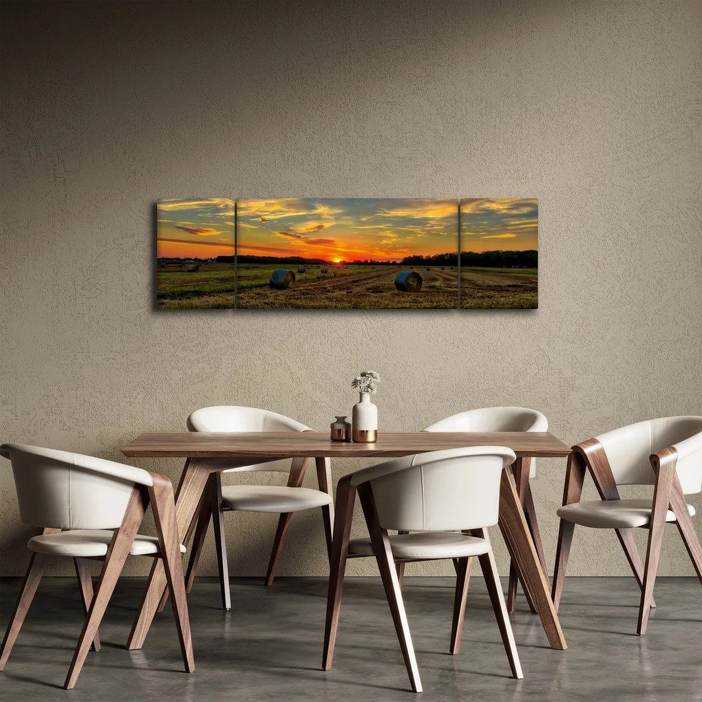 Obraz - Wiejskie bale (170x50 cm)