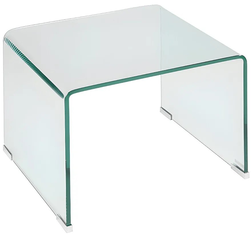 Zestaw 2 szafek nocnych - Szkło gięte hartowane - SUZANA