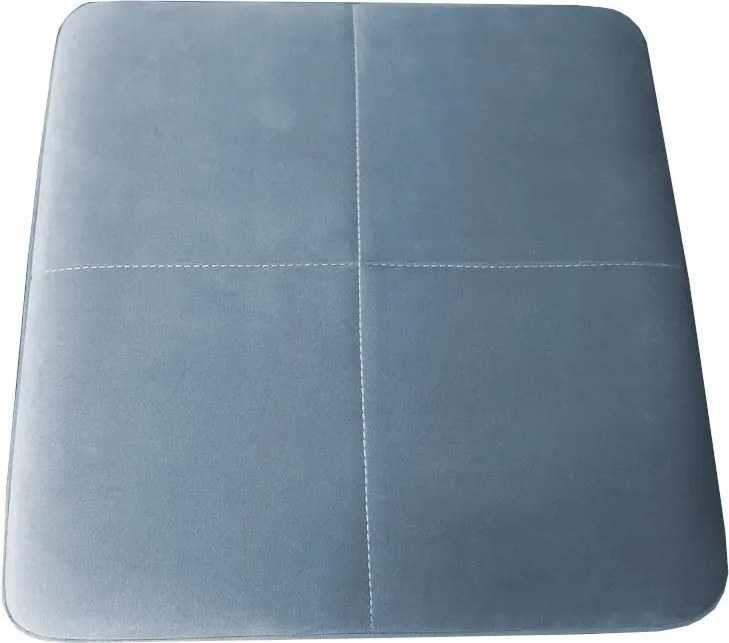Hoker ALEX krzesło barowe tkanina Welur podstawa metalowa : Kolor Stelaża - Biały, Kolor tkaniny - VELVET - BL06, Wysokość - 75 cm