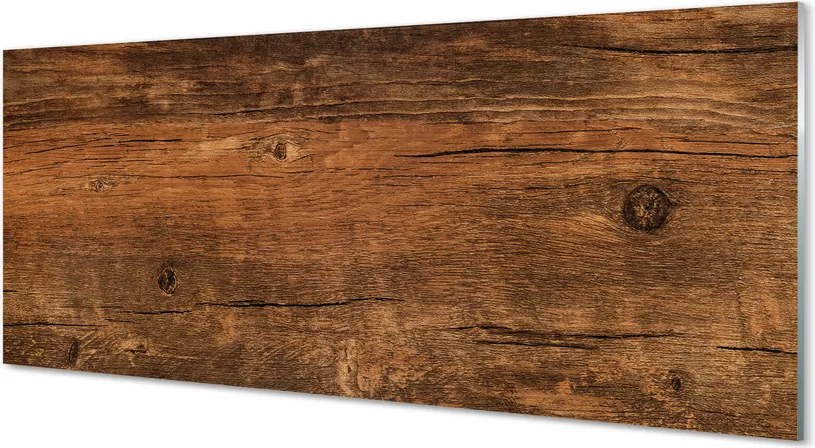 Szklany Panel Sęki na Drewnianej Desce