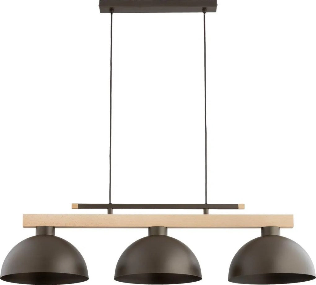 Žyrandol na lince VERTA 3xE27/15W/230V brązowo-beżowy