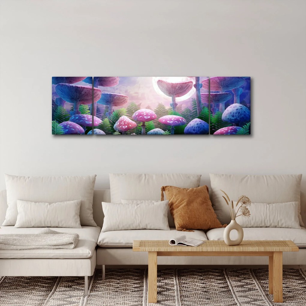Obraz - Grzyby w pełni księżyca, grafika (170x50 cm)