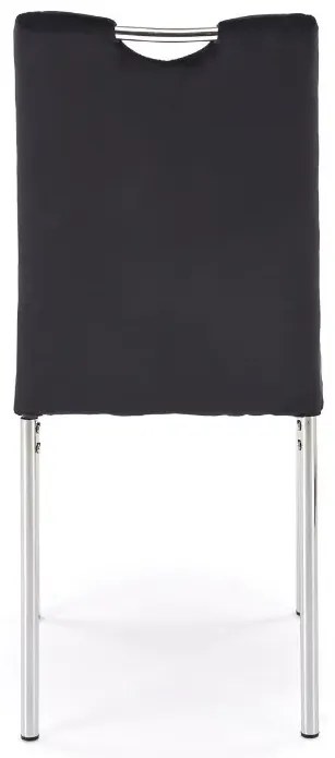 Krzesło tapicerowane K578 VELVET czarne HALMAR