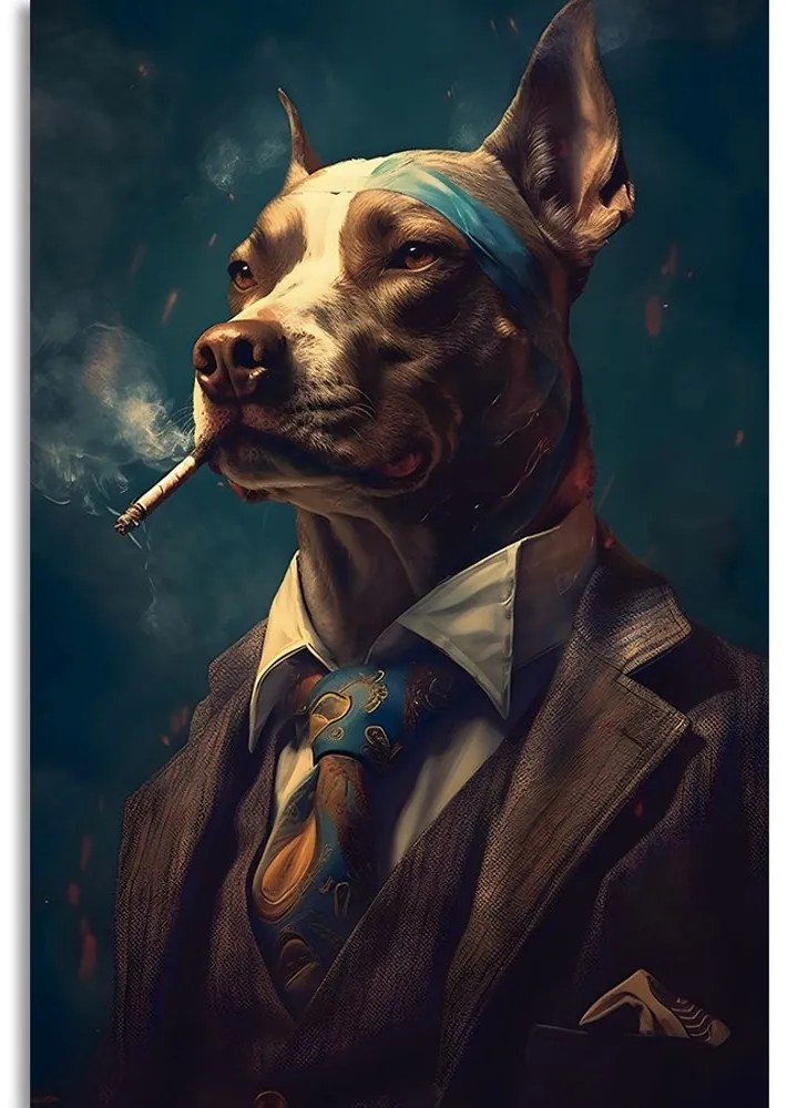 Obrazy zwierzęcy gangster pies