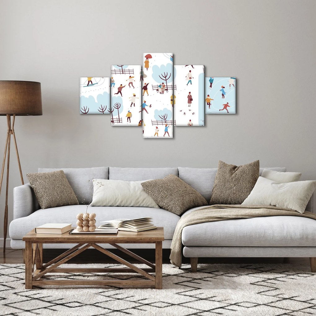 Obraz - Wesołej zimy (125x70 cm)