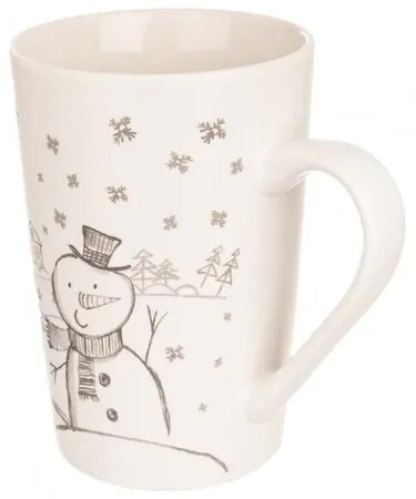 Orion Świąteczny kubek porcelanowy Snowman, 470  ml