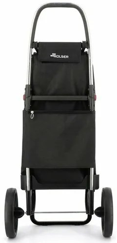 Torba na zakupy Rolser I-Max Tweed 2 Logic RSG nakółkach, czarna