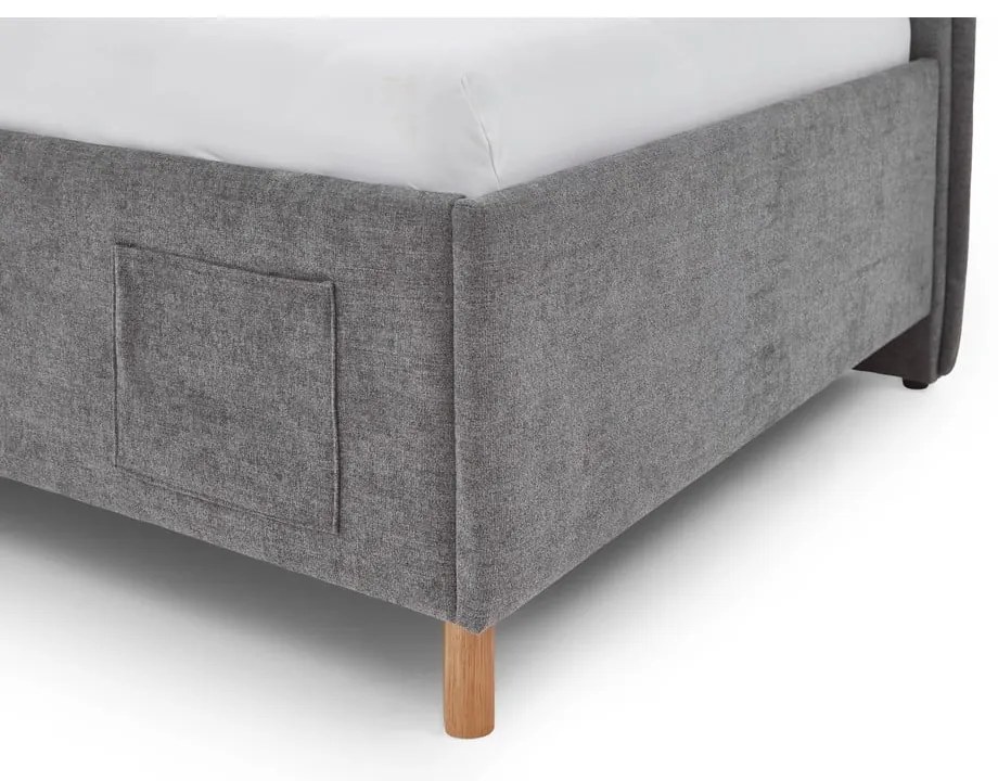 Szare łóżko dziecięce ze schowkiem 90x200 cm Fun – Meise Möbel