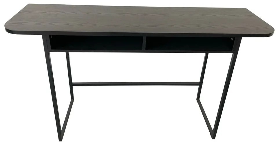 Czarna konsola w dekorze jesionu 40x140 cm Darlington – Actona