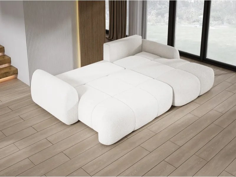 Narożnik COCO z funkcją spania poduszkami i pojemnikiem Now Or Never 01 DOMOHOME