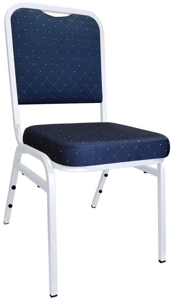 Krzesło Marco tkanina Dot bankietowe konferencyjne stelaż metalowy