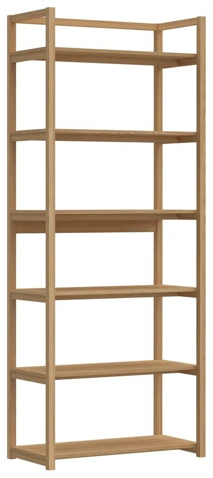 Regał w dekorze dębu w naturalnym kolorze 80x199x40 cm Ludza – Actona