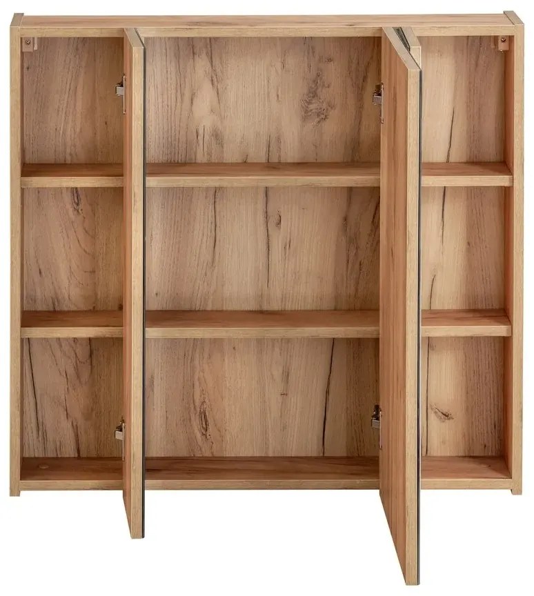 Szafka łazienkowa CAPRI 843 80 cm dąb z lustrem COMAD