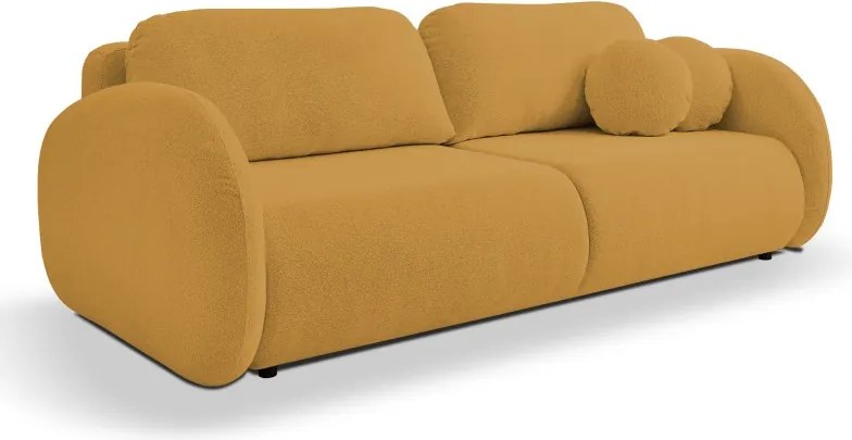 Sofa LOOP z funkcja spania i pojemnikiem ZŁOTY RAVEN 66