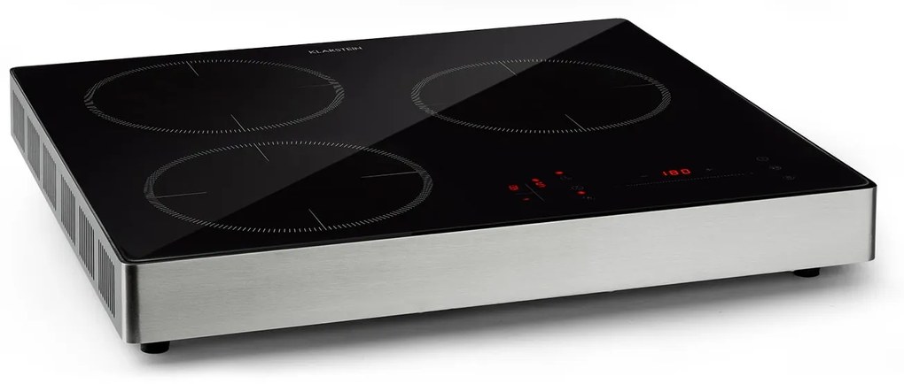Klarstein TrinityCook 3400W Kuchenka Indukcyjna 3 Strefy Gotowania Czarny
