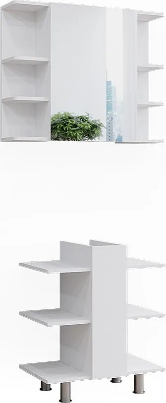 Zestaw mebli łazienkowych biały 79.6x36.6x64 fynn